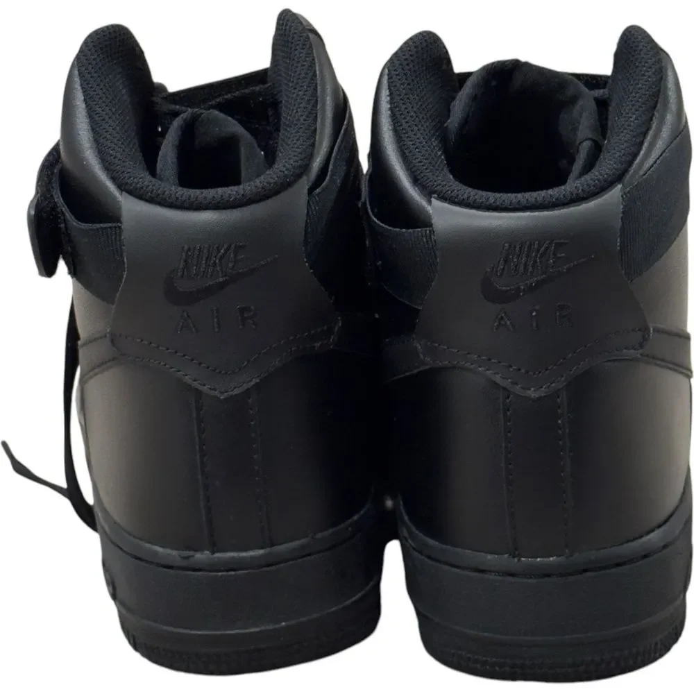 Nike Men’s Air Force 1 AF1 Black Lace Up High Top Sneakers. 8.